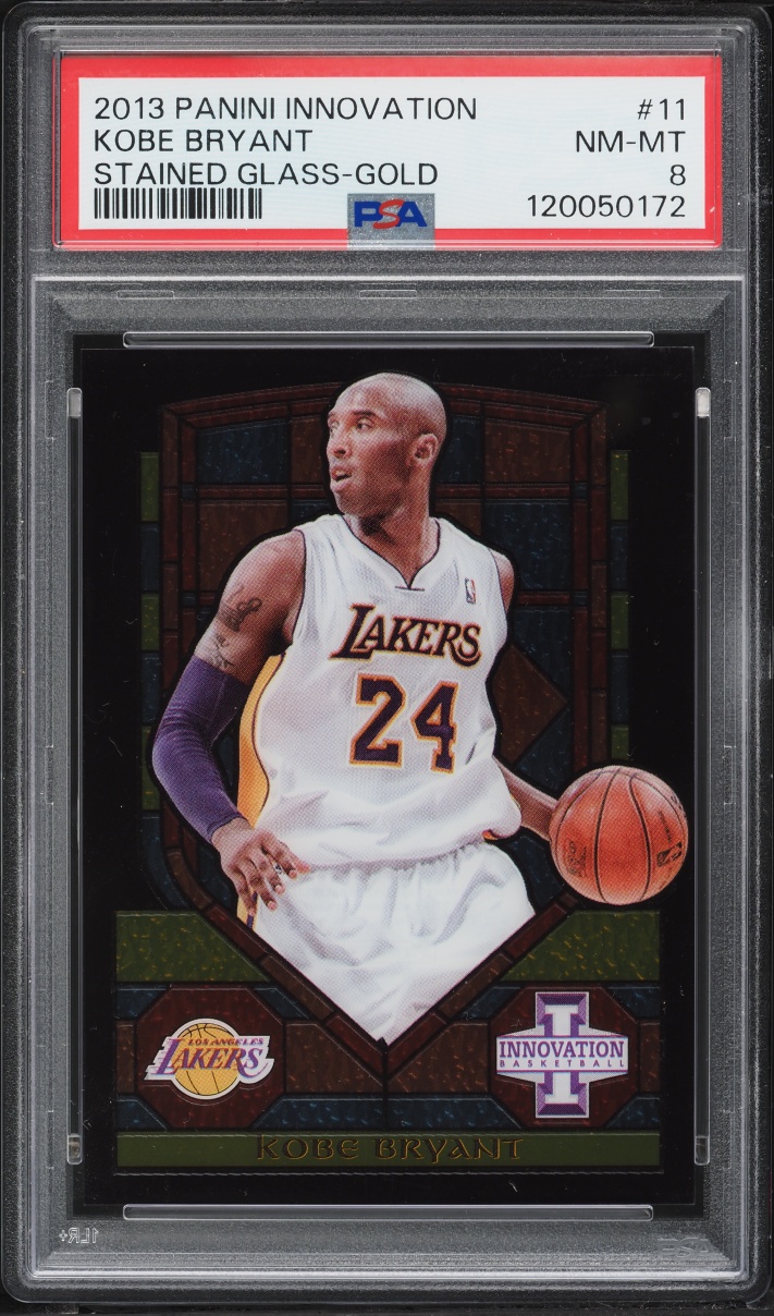 2013 Panini Innovation Stained Glass Gold Kobe Bryant #11 PSA 8 NM-MT