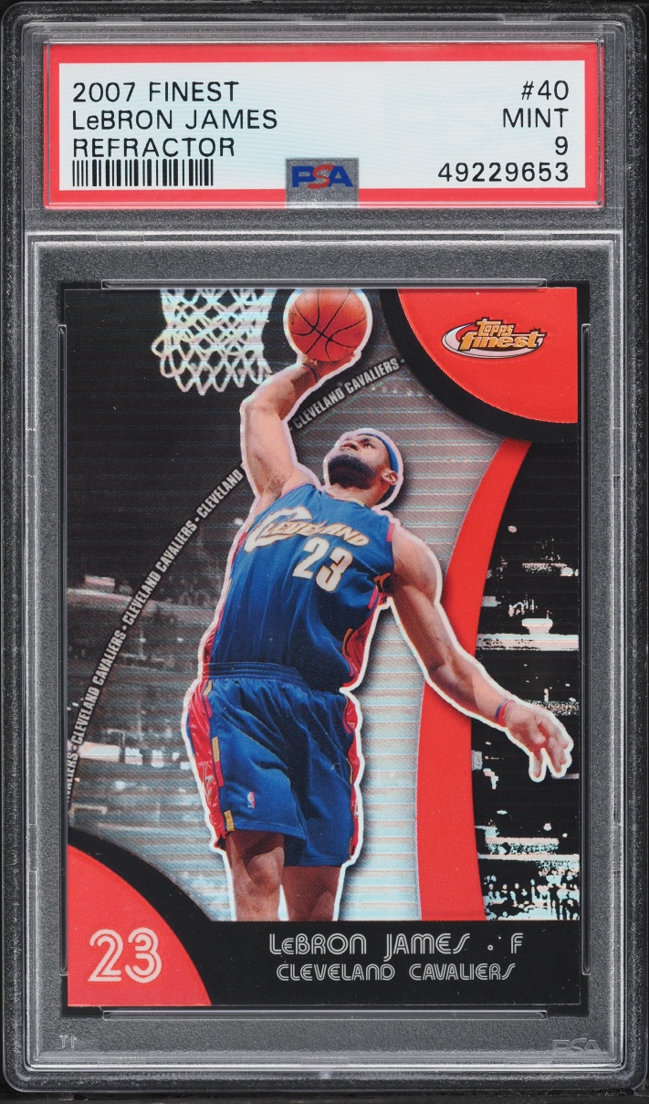 2007 Finest Refractor LeBron James #40 PSA 9 MINT