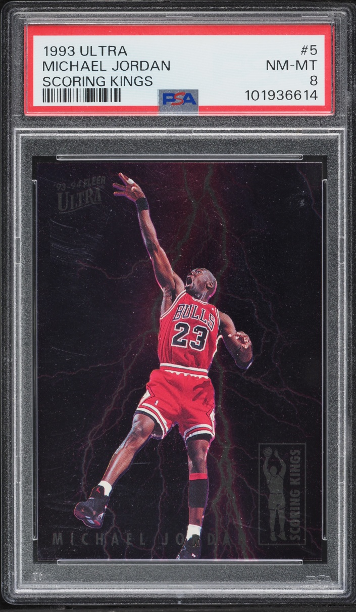 1993 Ultra Scoring Kings Michael Jordan #5 PSA 8 NM-MT