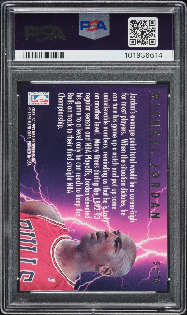 1993 Ultra Scoring Kings Michael Jordan #5 PSA 8 NM-MT
