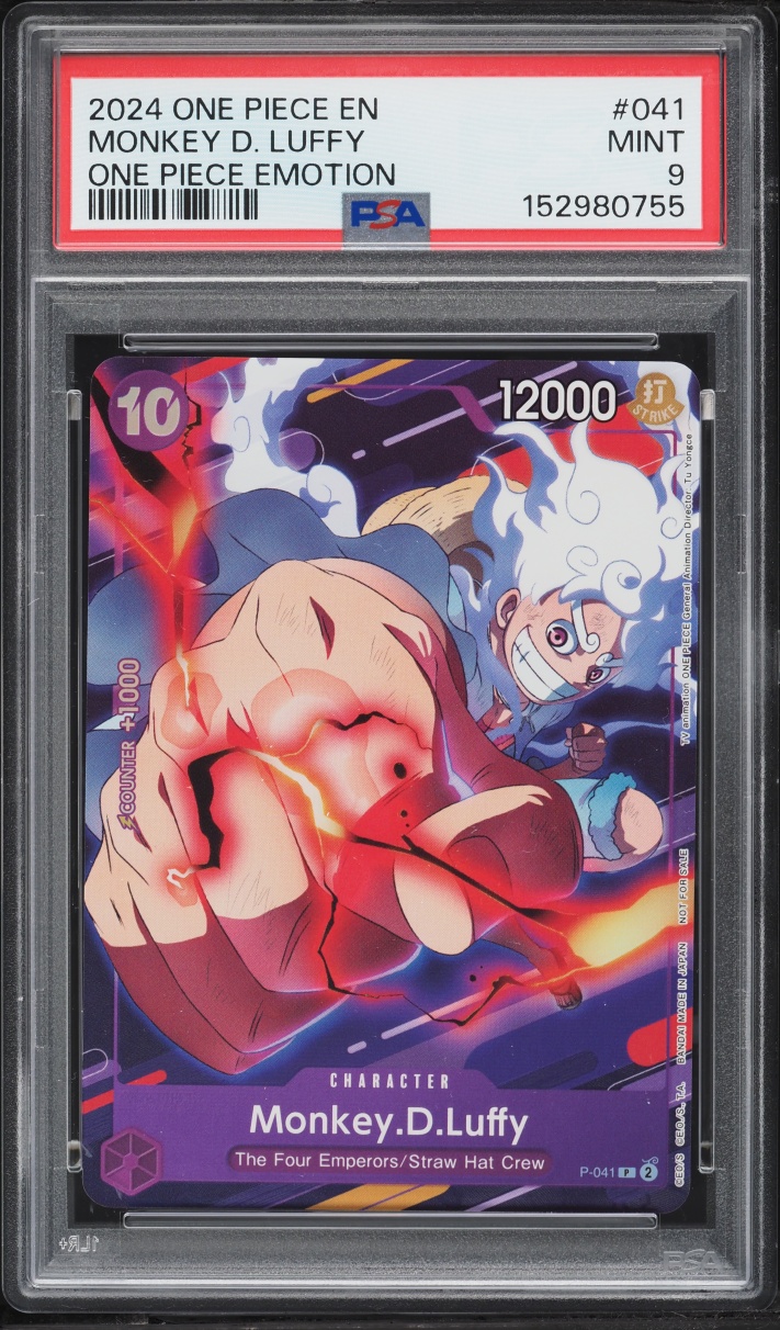 2024 One Piece Promo Emotion Alt Art Monkey D. Luffy #P-041 PSA 9 MINT