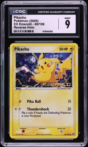 2005 Pokemon Japanese Lightning Quick Construction Packs Pikachu