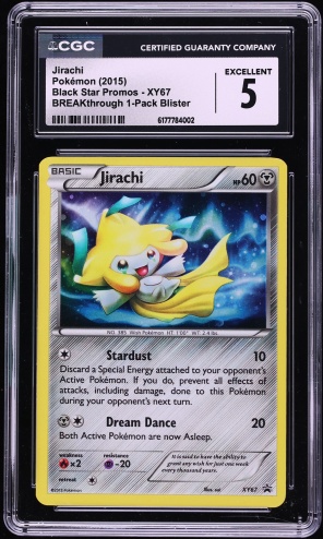 2015 Pokemon XY Promo BREAKthrough Jirachi #XY67 CGC 5 EX