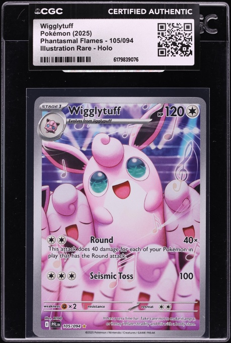 2025 Pokemon Japanese Mega Inferno X AR Wigglytuff #91 CGC 10