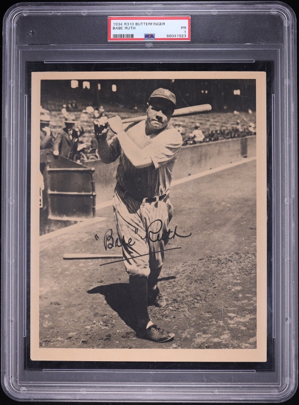 1934 R310 Butterfinger Babe Ruth PSA 1 PR