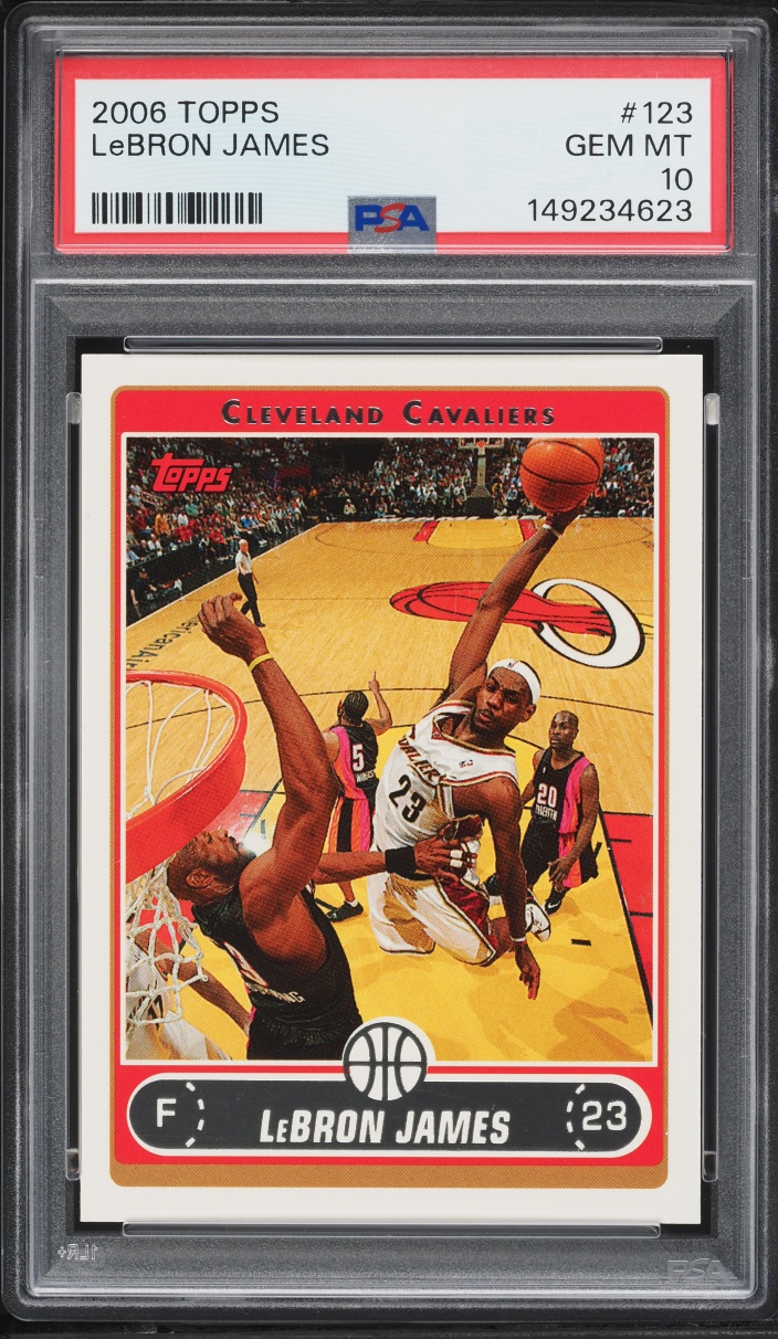 2006 Topps Basketball LeBron James #123 PSA 10 GEM MINT