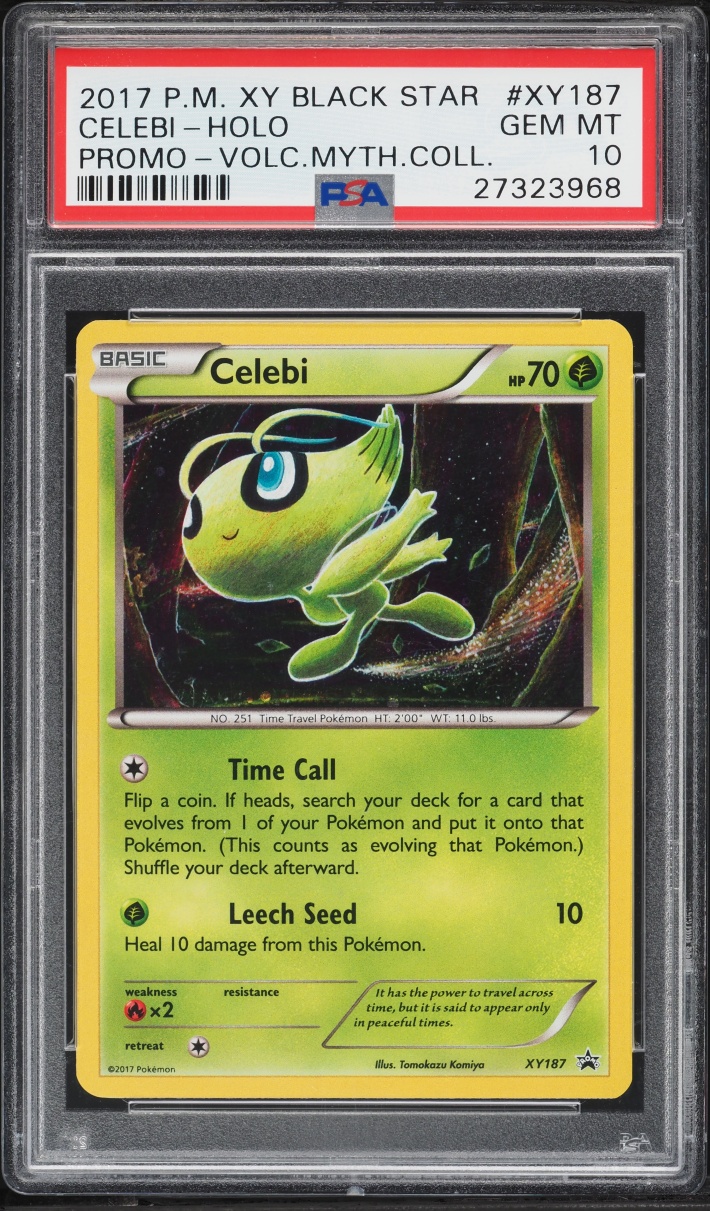 2017 Pokemon XY Promo Mythical Collecton Holo Celebi #XY187 PSA 10 GEM MINT
