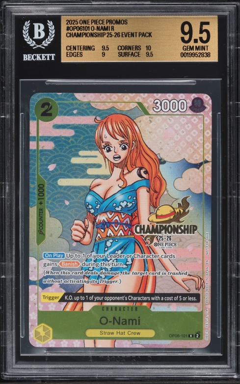 2025 One Piece Japanese Premium Best Selection Vol.4 Alt Art Nami