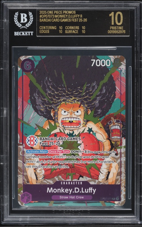 2025 One Piece Promo Bandai Card Games Fest Monkey D. Luffy #OP10
