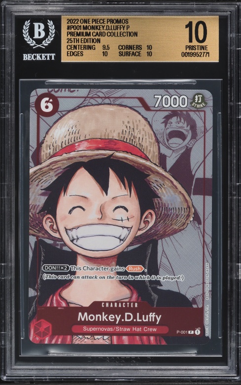 2022 One Piece Japanese Premium 25th Anniversary Manga Art Monkey
