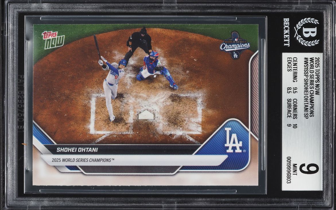 2025 Topps Now World Series Champions Shohei Ohtani SP #WS1SSP BGS 9 MINT