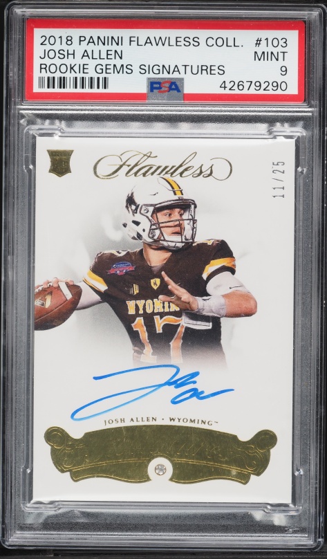 2018 Donruss Optic Orange Josh Allen ROOKIE /199 #154 PSA 10 GEM