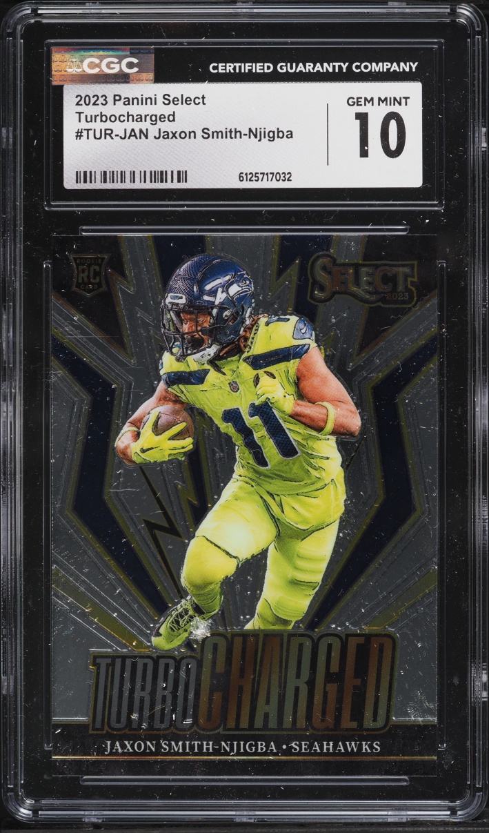 2023 Select Turbocharged Jaxon Smith-Njigba ROOKIE #TUR-JAN CGC 10 GEM MINT