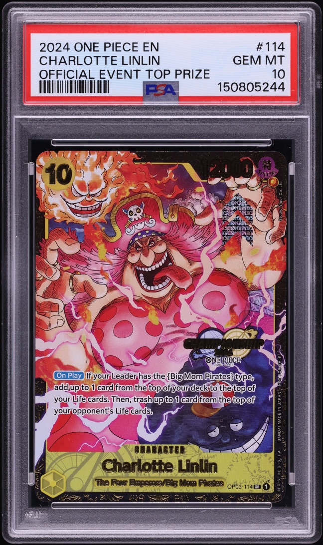 2024 One Piece Promo Official Event Top Prize SR Charlotte Linlin #OP03-114 PSA 10 GEM MINT