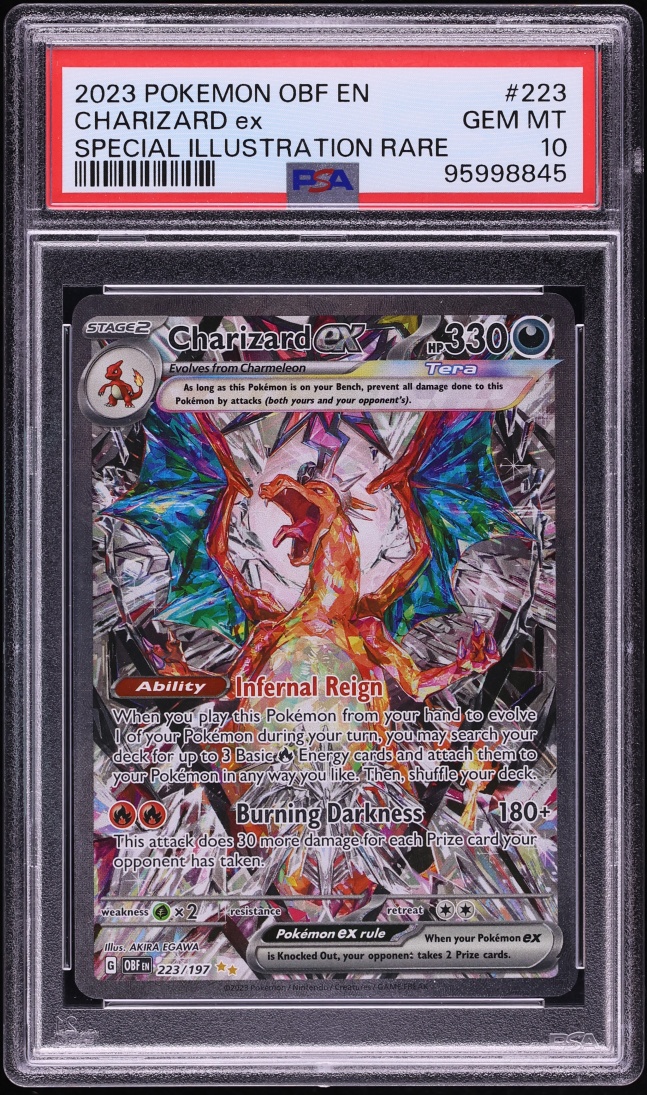 2023 Pokemon SV Obsidian Flames SIR Charizard ex #223 PSA 10 GEM MINT