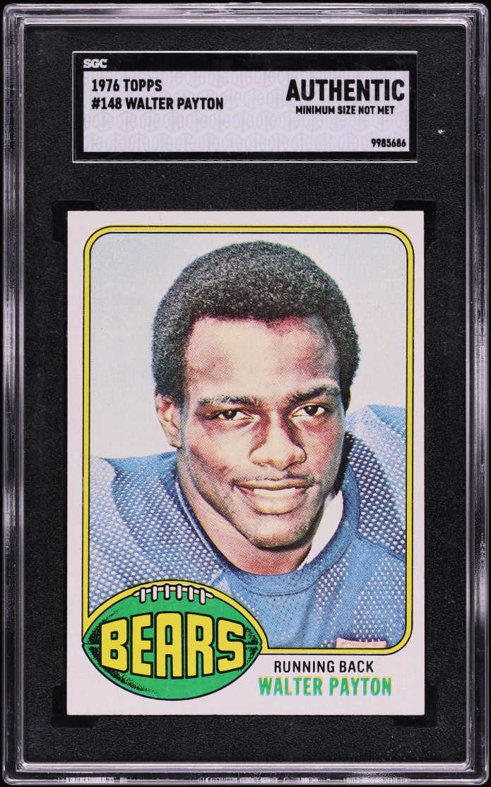 1976 Topps Football Walter Payton ROOKIE #148 SGC AUTH