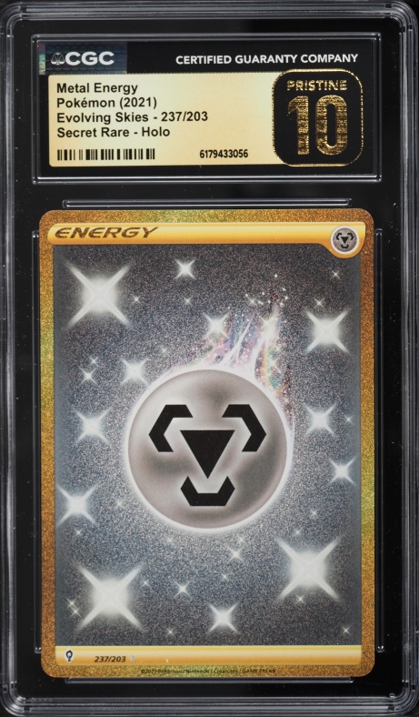 2021 Pokemon Sword & Shield Evolving Skies SEC Metal Energy #237 CGC 10 PRISTINE