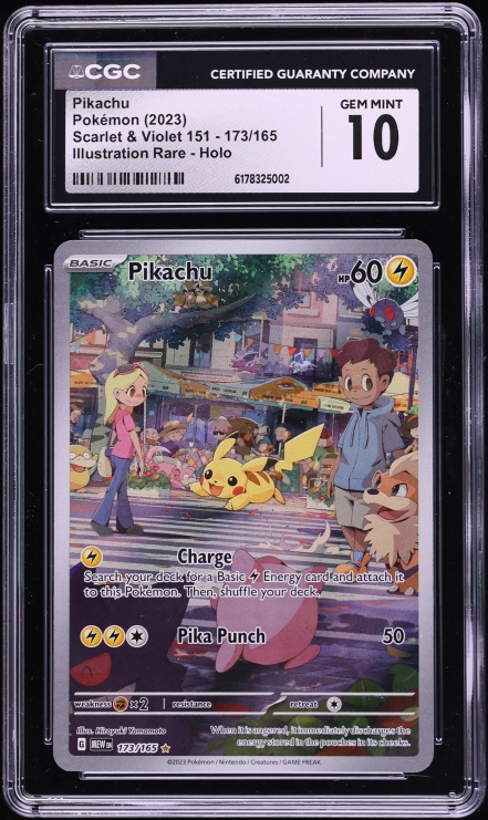 2023 Pokemon Scarlet & Violet 151 IR Pikachu #173 CGC 10 GEM MINT