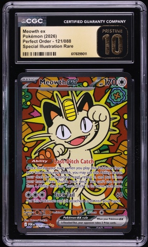 2026 Pokemon Perfect Order Special Illustration Rare Meowth Ex