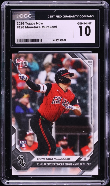 2026 Topps Now Munetaka Murakami ROOKIE #120 CGC 10 GEM MINT