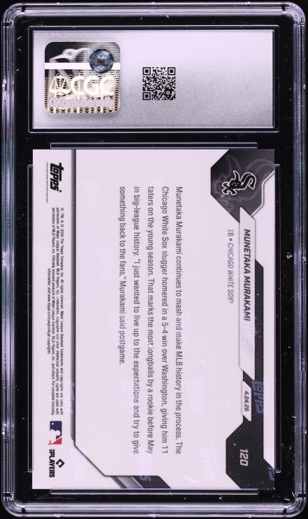 2026 Topps Now Munetaka Murakami ROOKIE #120 CGC 10 GEM MINT