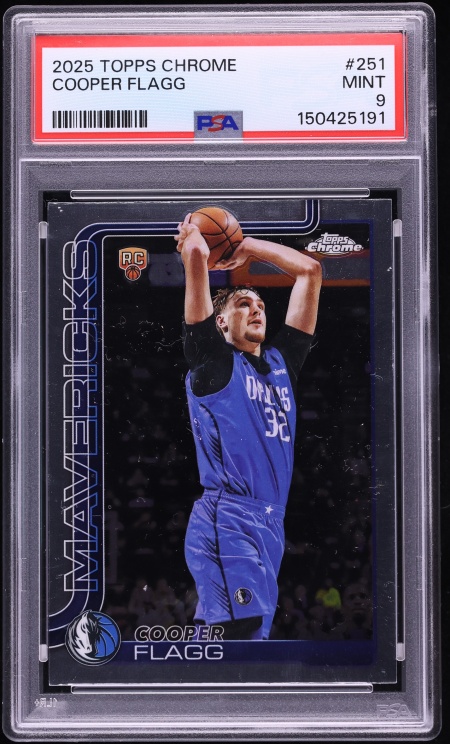 2025 Topps Chrome Cooper Flagg ROOKIE #251 PSA 9 MINT