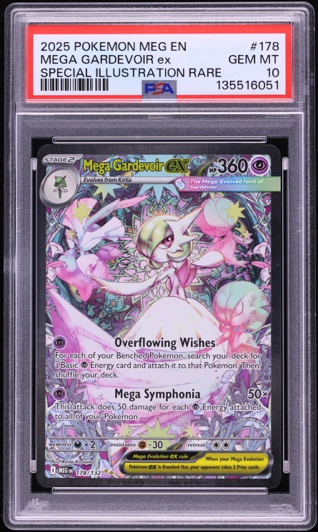 2025 Pokemon Mega Evolution SIR Mega Gardevoir EX #178 PSA 10 GEM MINT