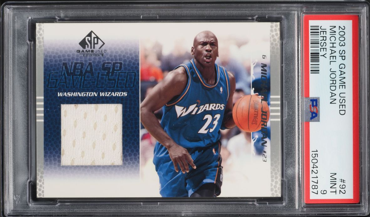 2003 SP Game Used Michael Jordan PATCH #92 PSA 9 MINT