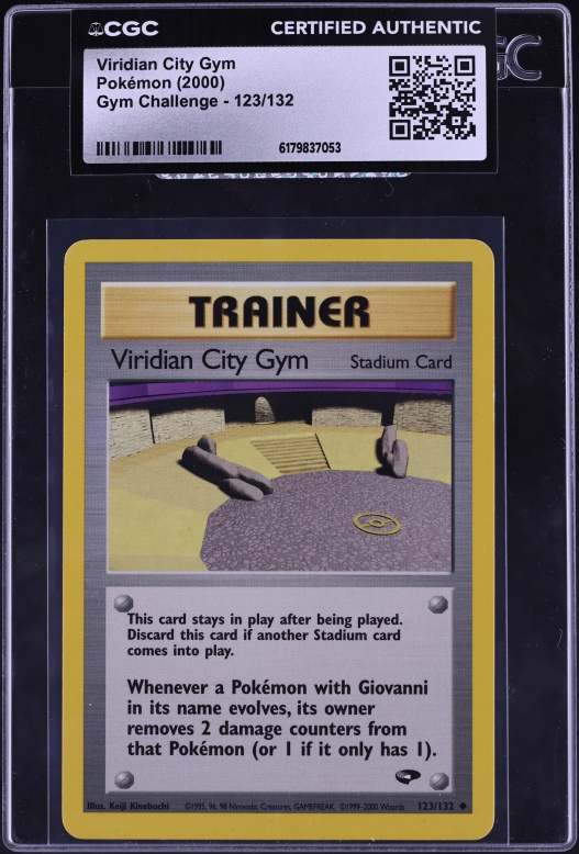 2000 Pokemon Gym Challenge Viridian City Gym #123 CGC AUTH