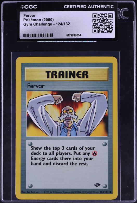 2000 Pokemon Gym Challenge Fervor #124 CGC AUTH