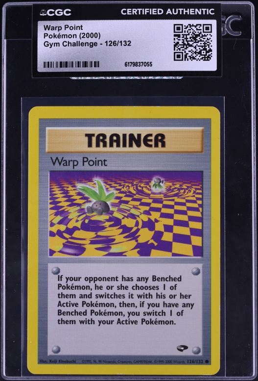 2000 Pokemon Gym Challenge Warp Point #126 CGC AUTH