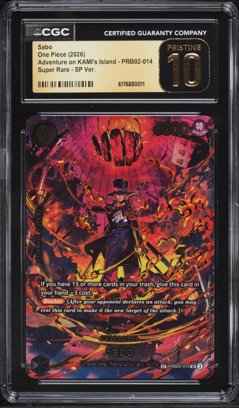 2024 One Piece Japanese Promo 7-Eleven Campaign Sabo #ST13-001 PSA