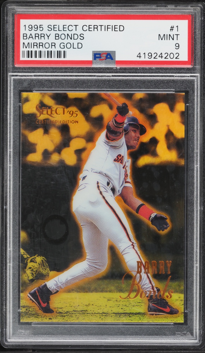 1995 Select Certified Mirror Gold Barry Bonds #1 PSA 9 MINT