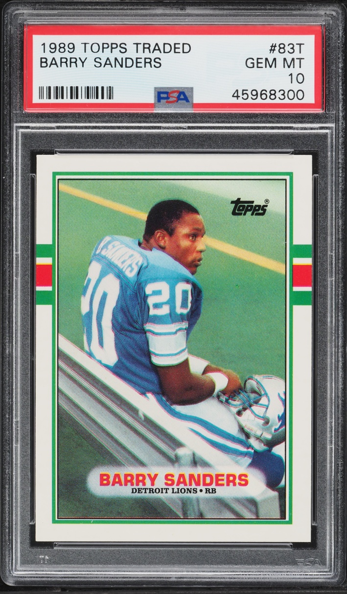 1989 Topps Traded Barry Sanders ROOKIE #83T PSA 10 GEM MINT