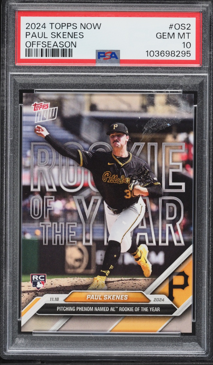 2024 Topps Now Off-Season Paul Skenes ROOKIE #OS-2 PSA 10 GEM MINT