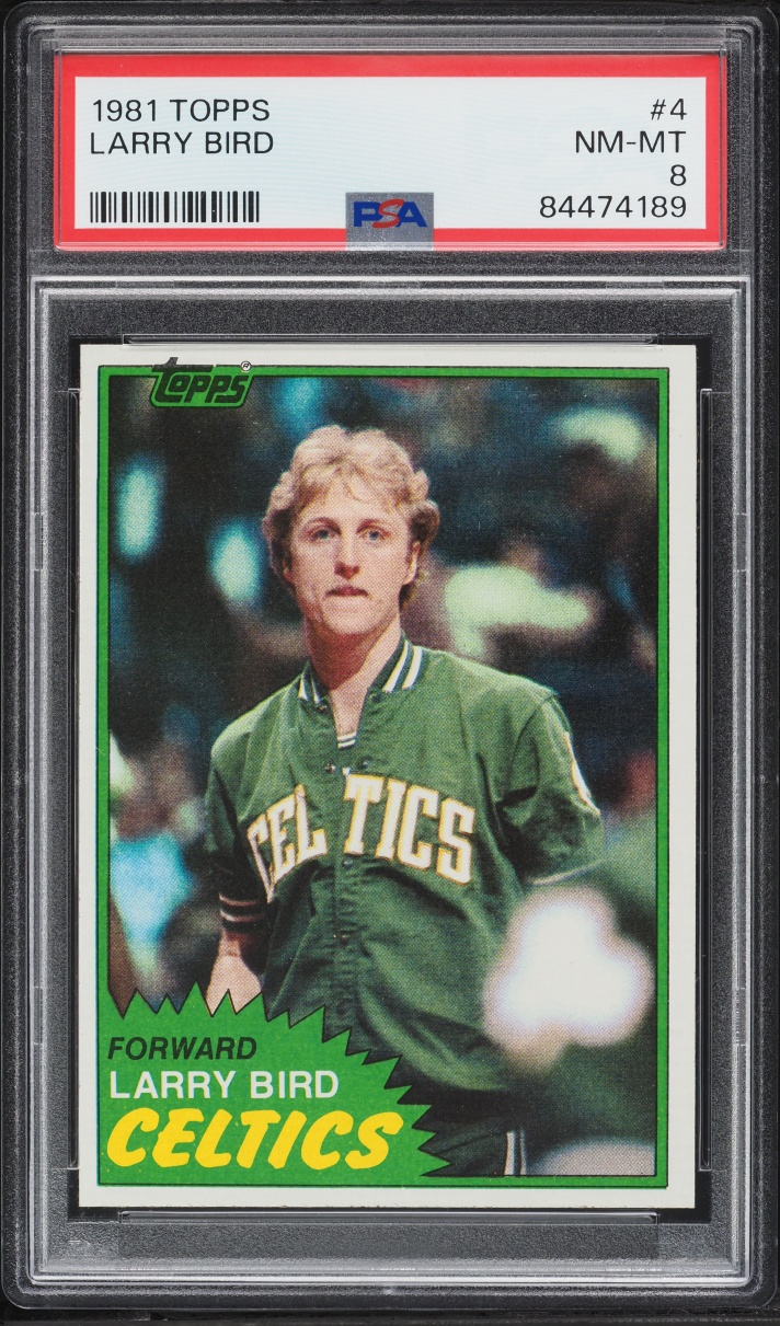 1981 Topps Basketball Larry Bird #4 PSA 8 NM-MT