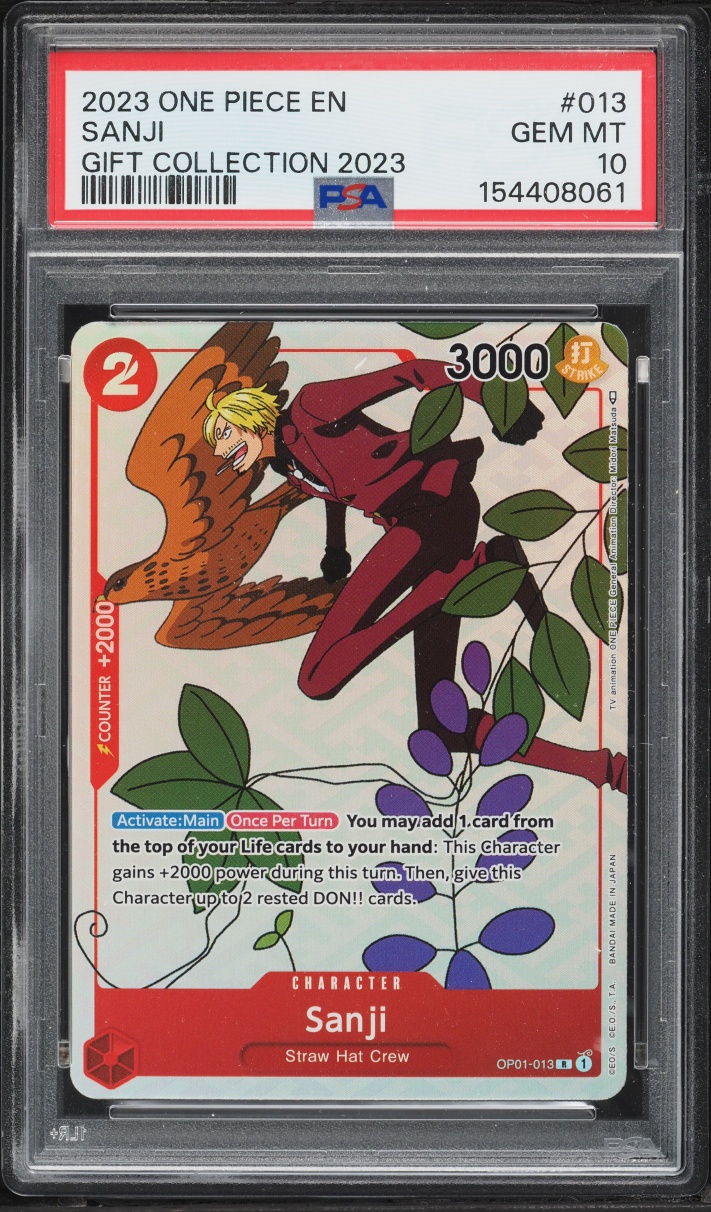 2023 One Piece Gift Collection '23 Alt Art Sanji #OP01-013 PSA 10 GEM MINT