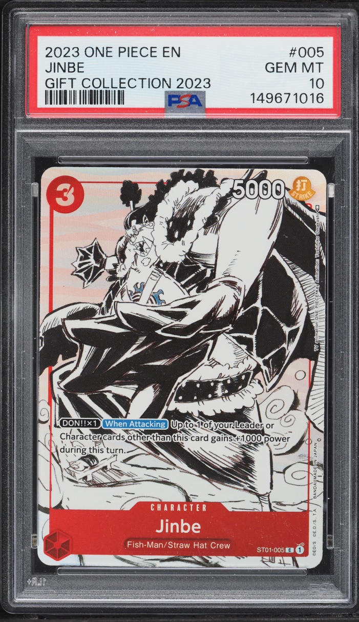 2023 One Piece Gift Collection '23 Alt Art Jinbe #ST01-005 PSA 10 GEM MINT