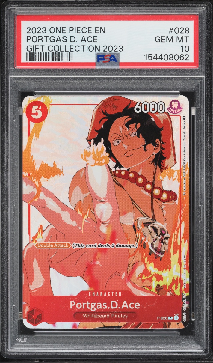 2023 One Piece Promo Gift Collection '23 Alt Art Portgas D. Ace #P-028 PSA 10 GEM MINT