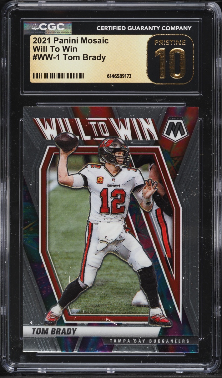 2021 Panini Mosaic Will To Win Tom Brady #WW-1 CGC 10 PRISTINE