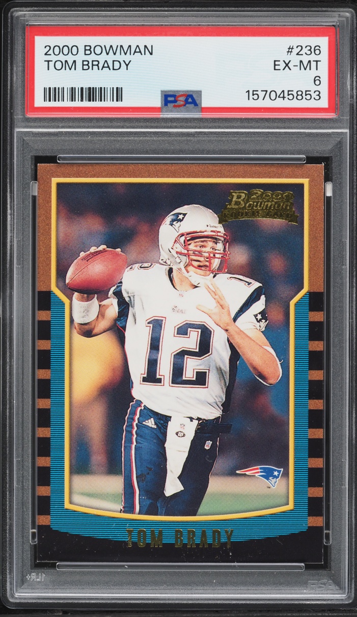 2000 Bowman Football Tom Brady ROOKIE #236 PSA 6 EXMT