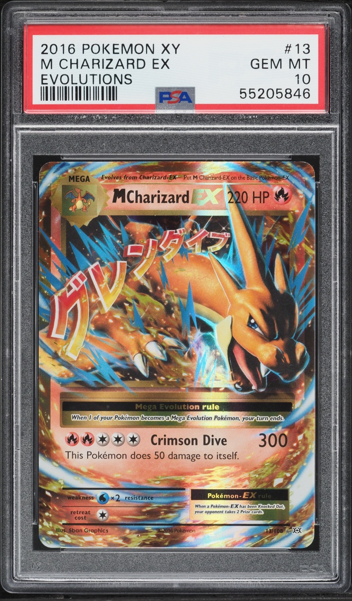 2016 Pokemon XY Evolutions M Charizard Ex #13 PSA 10 GEM MINT