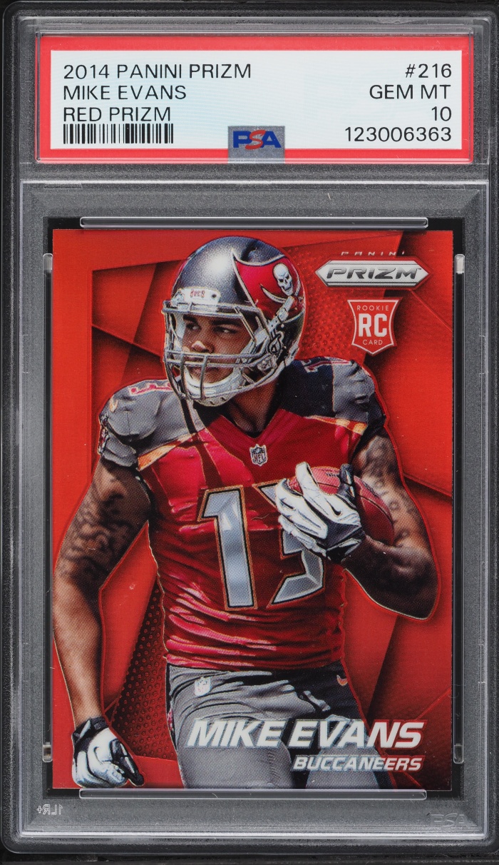 2014 Panini Prizm Red Mike Evans ROOKIE #216 PSA 10 GEM MINT