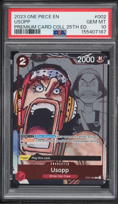 2023 One Piece Promo 3 On 3 Cup Top Prize Usopp #OP01-004 PSA 10