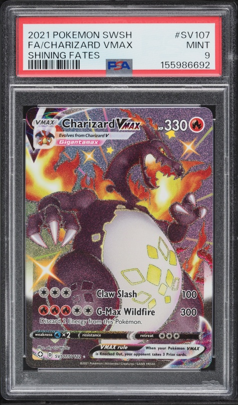 2021 Pokemon Japanese SWSH VMAX Climax Full Art Charizard #187 PSA