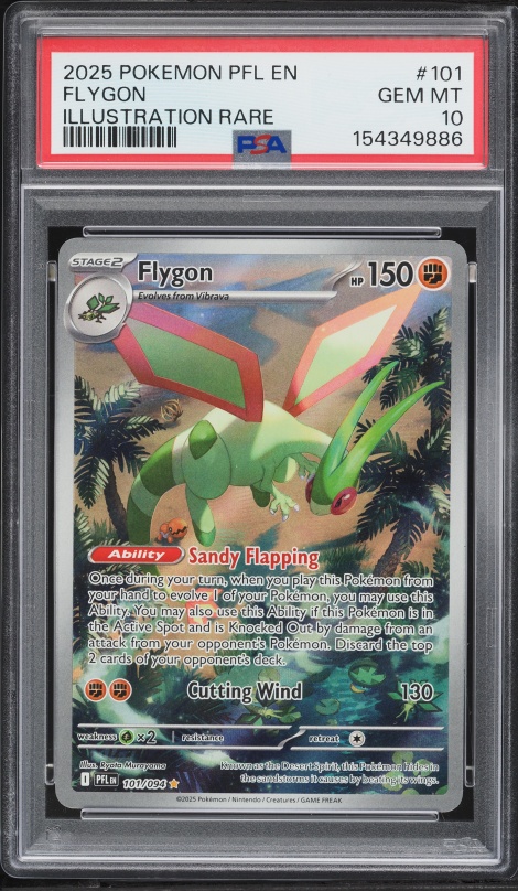 2025 Pokemon Japanese Mega Inferno X AR Flygon #088 PSA 10 GEM