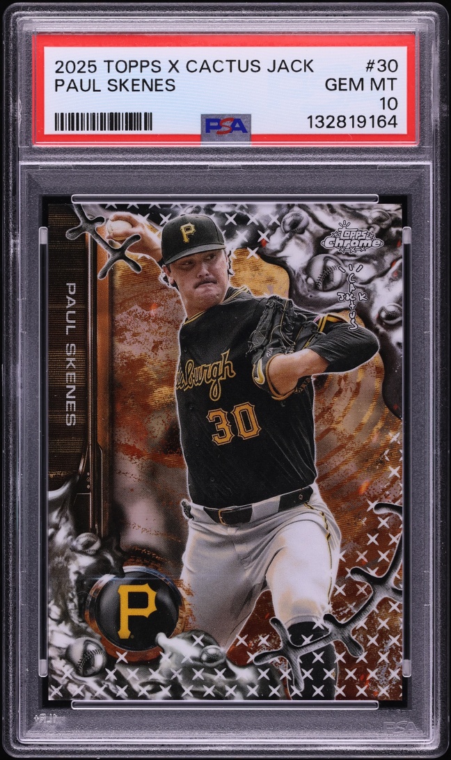 2025 Topps Chrome X Cactus Jack Paul Skenes #30 PSA 10 GEM MINT