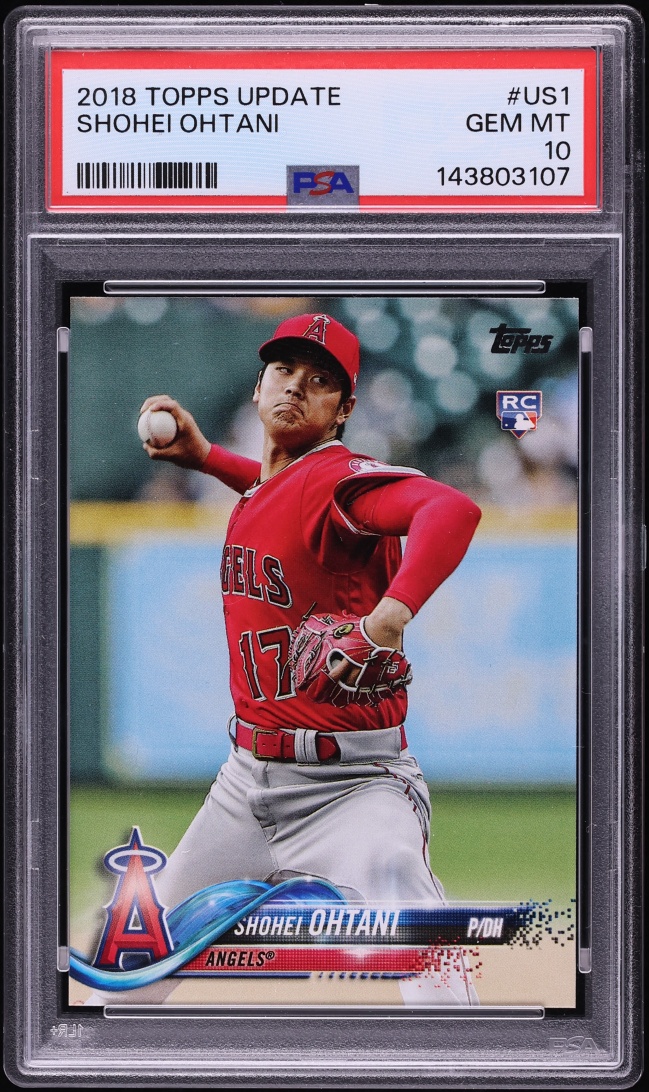 2018 Topps Update Shohei Ohtani ROOKIE #US1 PSA 10 GEM MINT