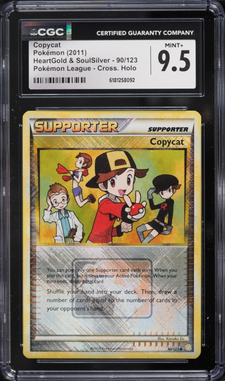 2011 Pokemon HeartGold & SoulSilver League Crosshatch Holo Copycat #90 CGC 9.5 MINT+