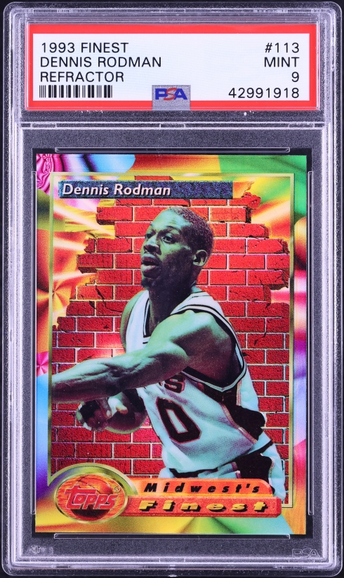 2013 Fleer Retro Precious Metal Gems PMG Red Dennis Rodman /150